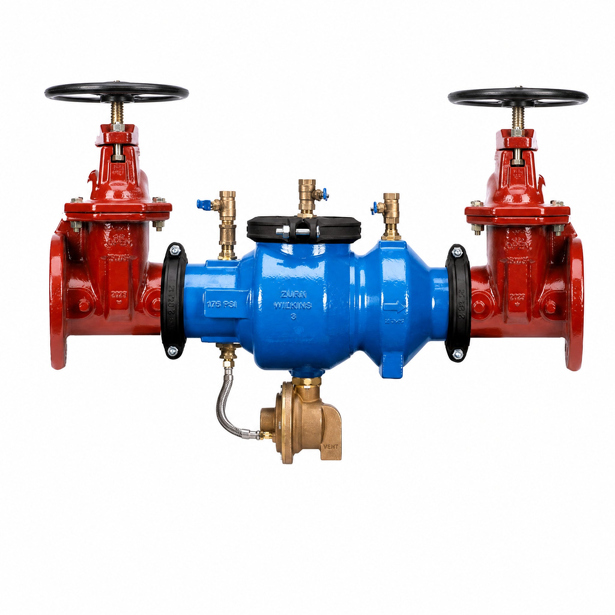 Zurn Wilkins 6-375A 6-inch reduced pressure backflow preventer with NRS gate valves
