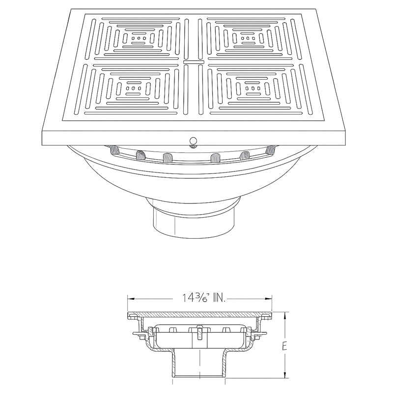 Z150_DT-Zurn-14-Inch-Square-Promenade-Deck-Drain-AI-Img-2