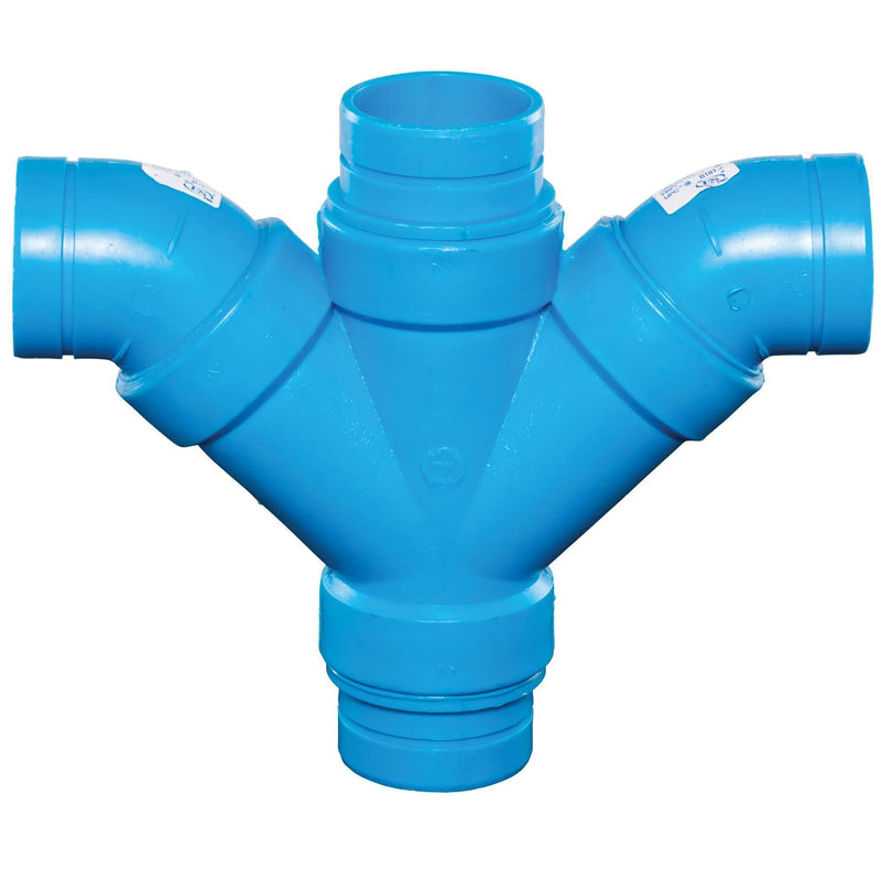 WATTS 710110 ORION BLUELINE 2X1-1/2 MJ DOUBLE LONG TURN WYE FRPP