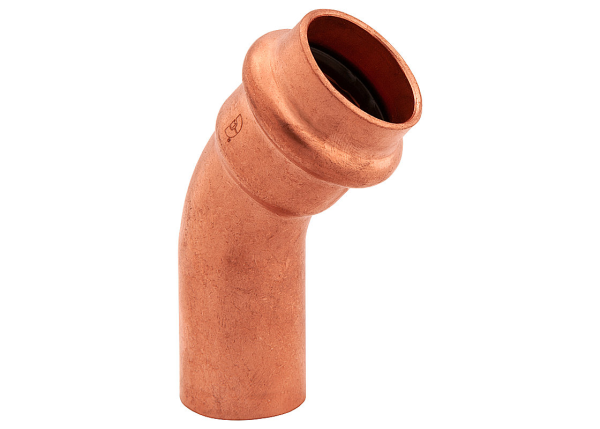BMI 1-1/4" Wrot Copper Press-Fit FTG x P 45 Degree Street Elbow Item 47257