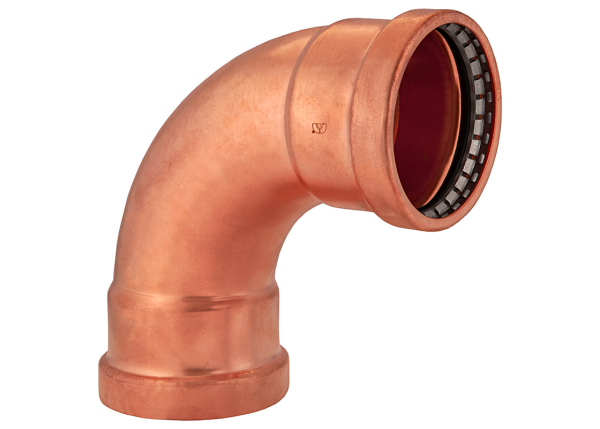 BMI 4" Wrot Copper Press-Fit 90 Degree Elbow Fitting Item 47312