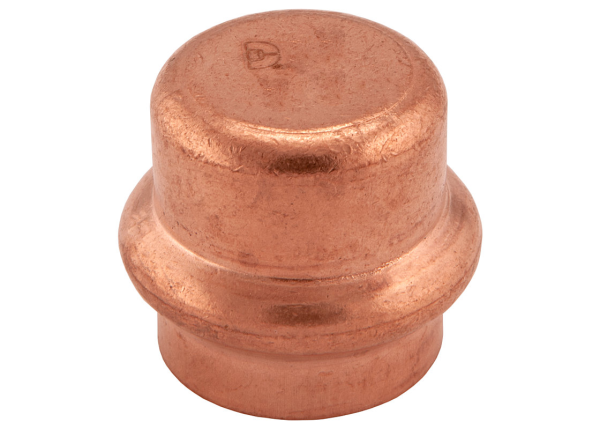 BMI 1/2" Wrot Copper Press-Fit Cap Fitting Item 47504