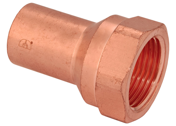 BMI 1/2" Wrot Copper Press-Fit FTGxFIPS Adapter Fitting Item 47784