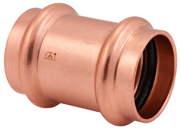 BMI 1-1/4" Wrot Copper Press-Fit No Stop Coupling Fitting Item 47077