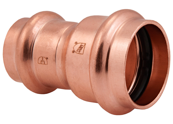 BMI 2" x 1/2" Wrot Copper Press-Fit Reducing Coupling Fitting Item 47044