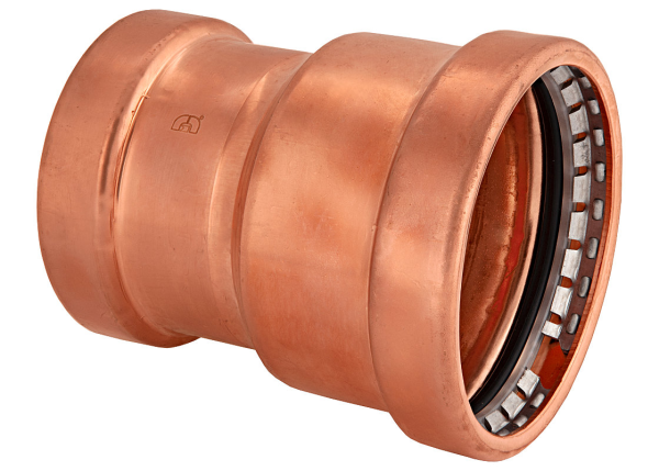 BMI 3" x 2" Wrot Copper Press-Fit Reducing Coupling Fitting Item 47052