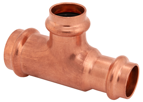 BMI 1" x 1/2" x 1" Wrot Copper Press-Fit Reducing Tee Fitting Item 47448