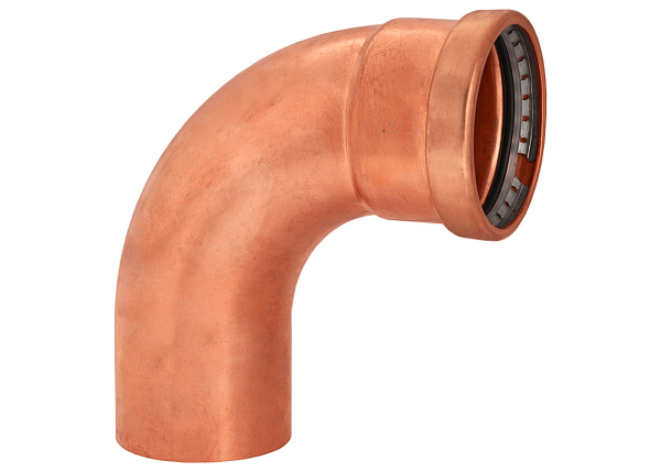 BMI 4" Wrot Copper Press-Fit FTG x P 90 Degree Street Elbow Fitting Item 47362