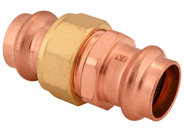 BMI 1/2" Wrot Copper Press-Fit Union Fitting Item 47104