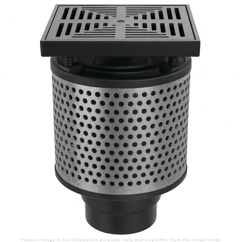 Zurn Z135-6-T 8" Square Promenade Deck Roof Drain