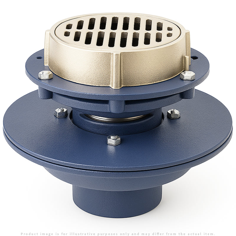 Zurn Z624 Isolation Deck Drain for Floating Slab Applications